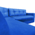 Sofá de canto oriente 6 lugares Invertido Azul - comprar online