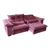 Sofá Retrátil e Reclinável Coliseu - Molas ensacadas - Espuma D33 - Fibra siliconada - Veludo Importado - Rosê - Sofabrica Estofados - Seu Conforto Começa Aqui!