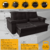 Sofá Retrátil e Reclinável 2,00m Roma - Veludo Importado - Espuma D33 Com Pillow Top - Preto