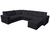 Sofá de canto oriente com chaise 6 lugares Preto - Sofabrica Estofados - Seu Conforto Começa Aqui!