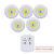 Kit de Luminárias sem Fio para Cozinha com Controle Remoto