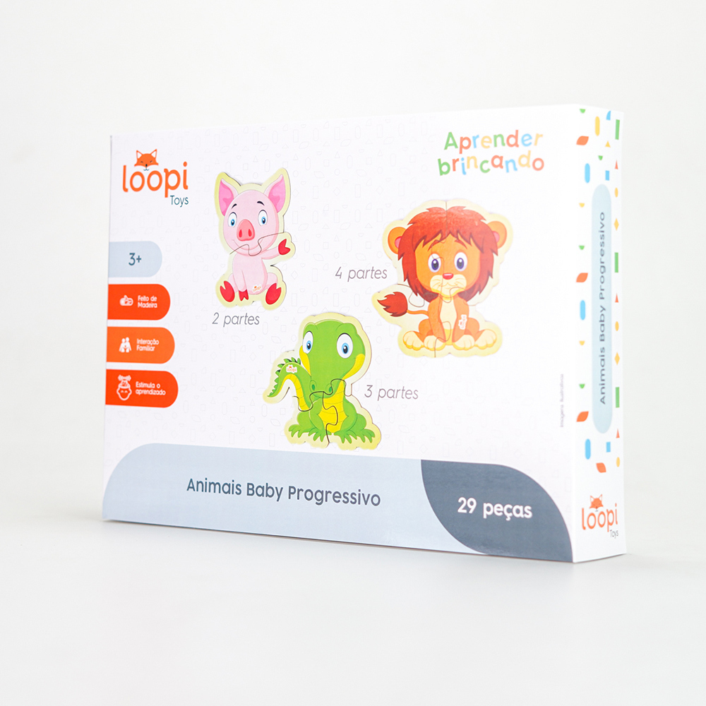 Jogo da Memória dos Bichos - Loopi Toys