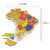 Imagem do Quebra-Cabeça Mapa do Brasil Educativo com Regiões Estados e Capitais