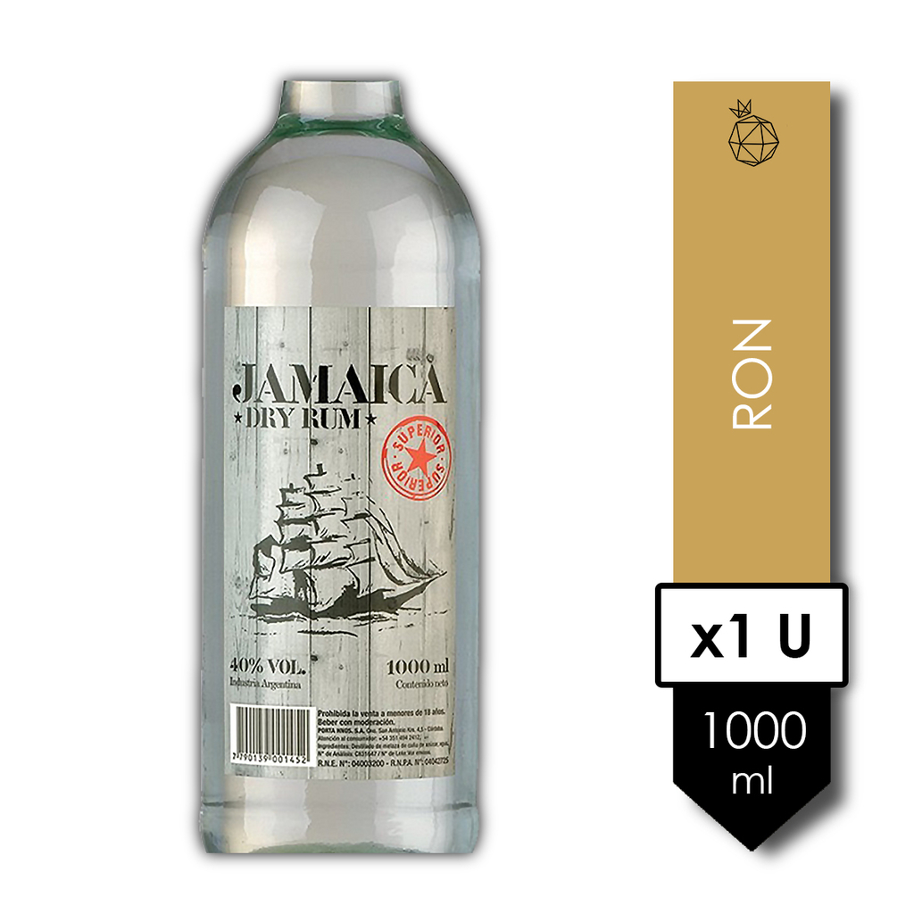 Jamaica Dry . Ron . 1000ML
