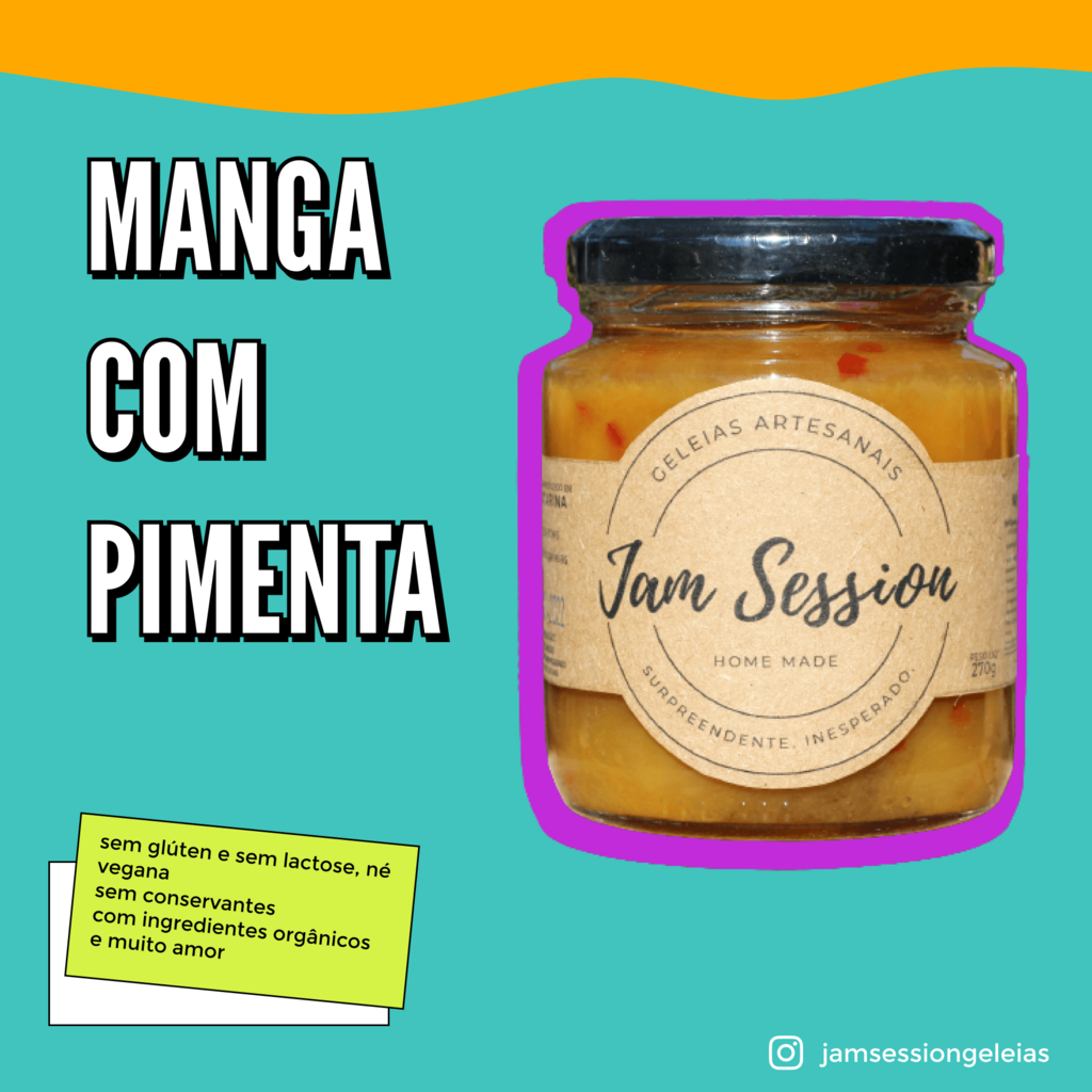 Geleia de Banana  Sirva no lanche - Manga com Pimenta