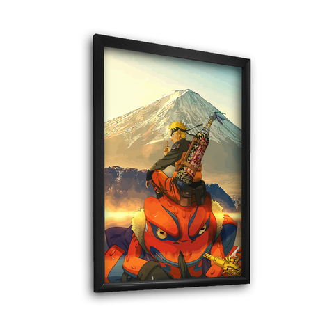 Quadro Decorativo Poster Naruto Uzumaki Desenho Game com o Melhor