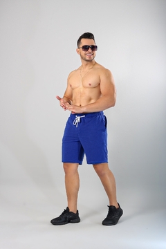 Short Moletinho - azul royal - loja online