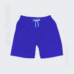 Short Moletinho - azul royal