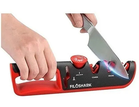 Afilador Cuchillos Filoshark 3 En 1 Alisado Pulido Afilado