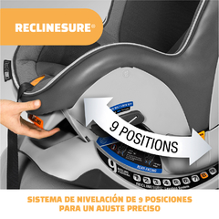 Silla de Auto Convertible Chicco Nextfit Zip con Latch Carbon - tienda online