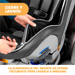 Silla de Auto Convertible Chicco Nextfit Zip con Latch Carbon - tienda online