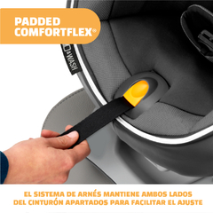 Silla de Auto Convertible Chicco Nextfit Zip con Latch Carbon - Pikaboo