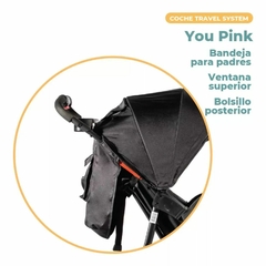 Coche Travel System Pikaboo You Rosado