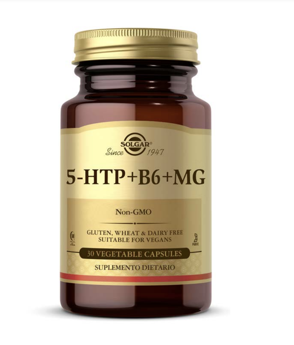 5-HTP + B6 + MG 100 mg Solgar x 30 cápsulas