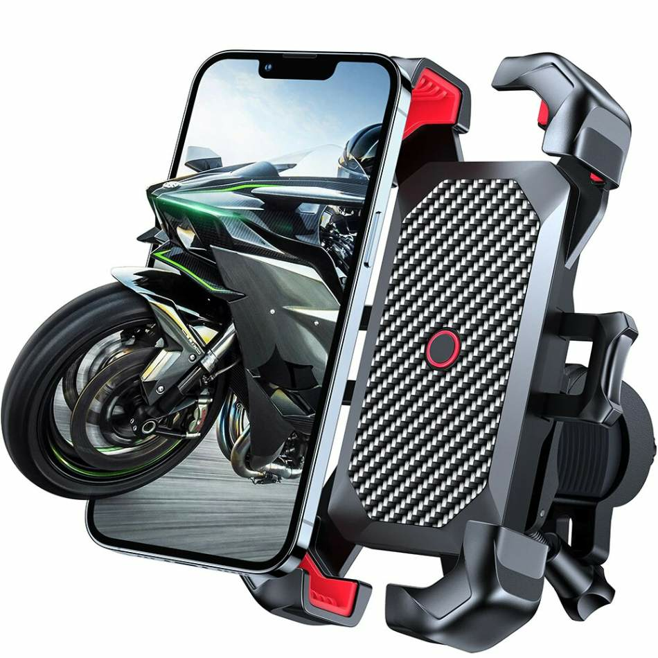 Suporte Celular Moto Bicicleta Almofadado Ajustável Giro 360 Inclinação  Estável - TH Games Eletrônicos e Celulares