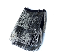 Bolsa franjas prata - comprar online