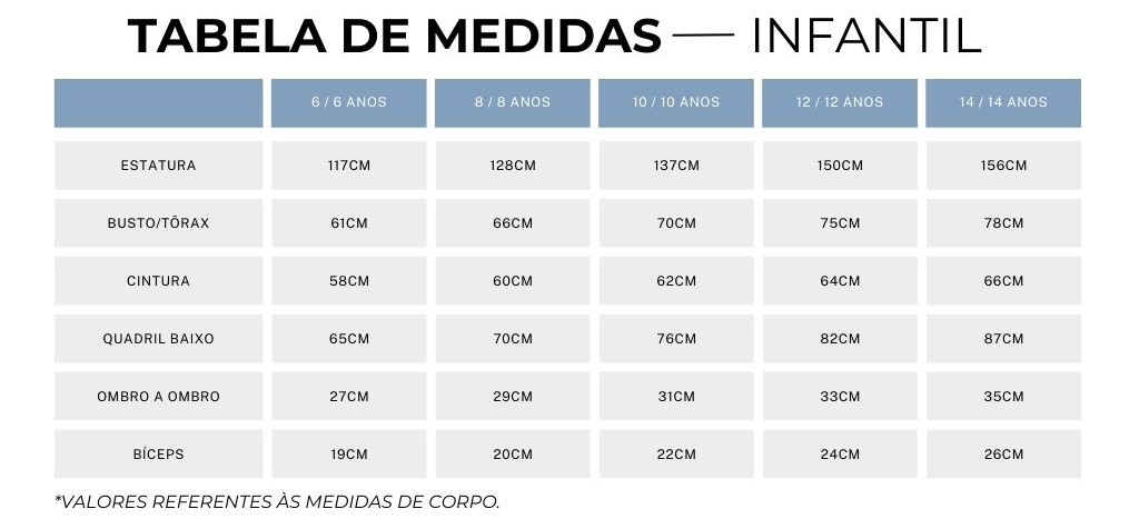 TABELA INFANTIL