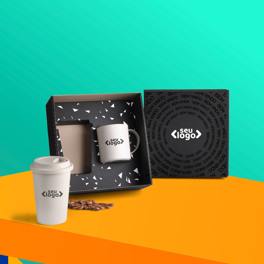 Kit Bamboo - Copo e Caneca em Fibra de Bambu