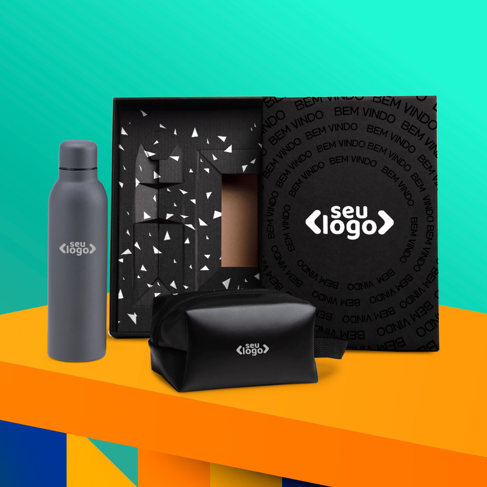 Kit Garrafa Explore e Necessaire