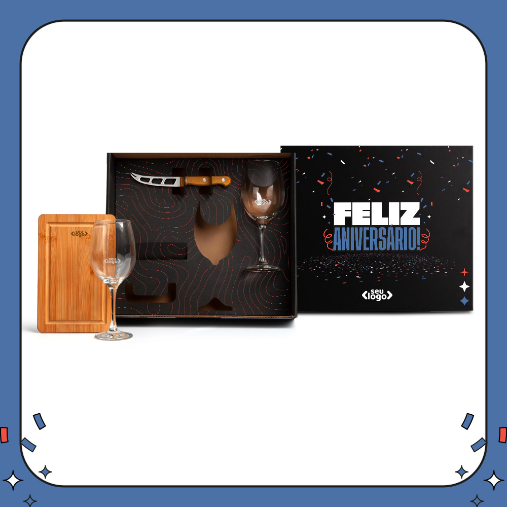 Kit Sabores & Brindes para vinho e queijo