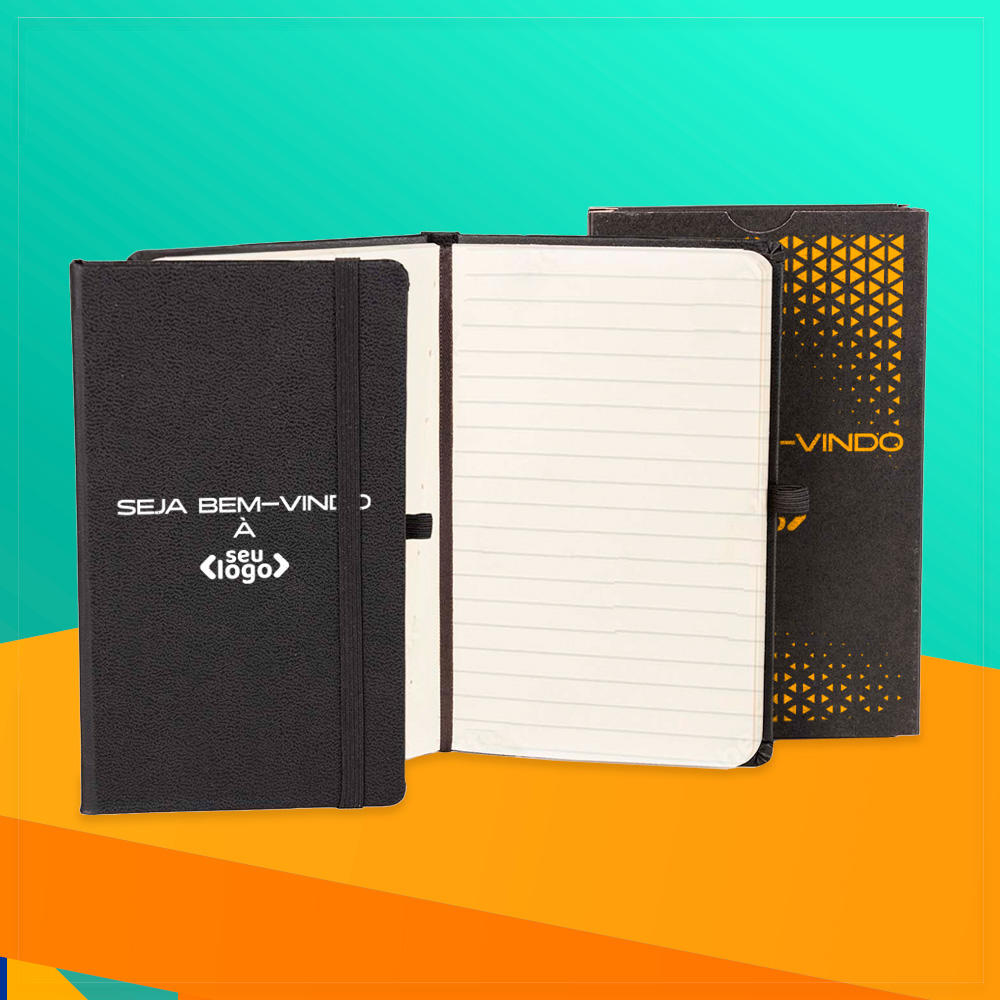 Black Journal - Moleskine Preto com Pauta