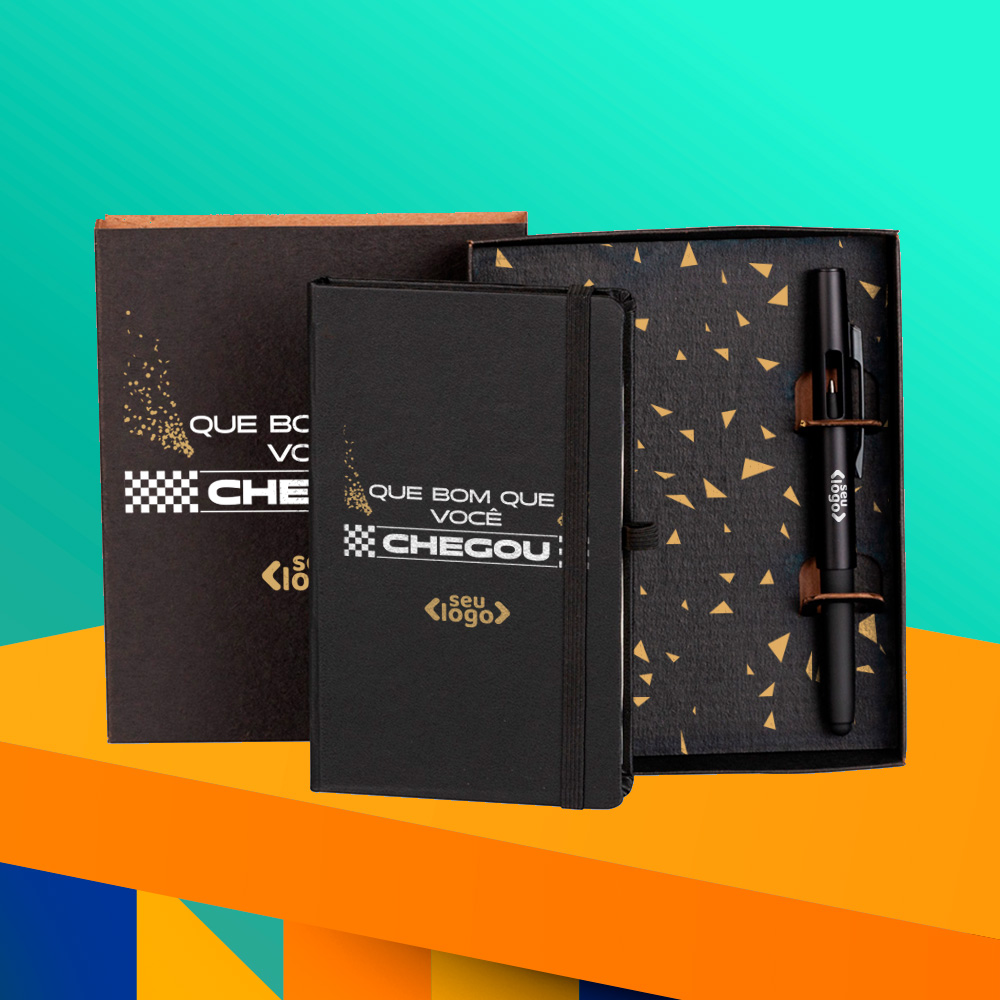Kit Touch Notes - Moleskine Preto com Caneta