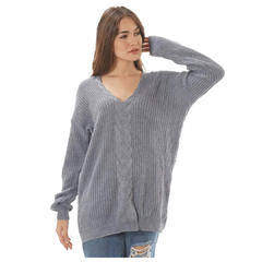 Sweater Escote V Trenzas 7x7 - comprar online