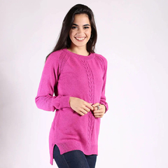 Sweater Largo Trenza Medio - tienda online