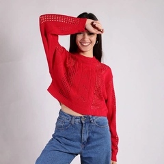 Sweater Corto Calado Manga Murcielago - MODAXPRESS Tienda Online Argentina