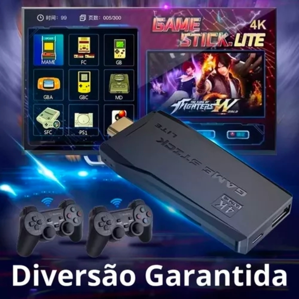 CARTÃO DE MEMÓRIA COM JOGOS RETRO PARA GAME STICK 4K - 10 MIL JOGOS (GAME  STICK 4K)