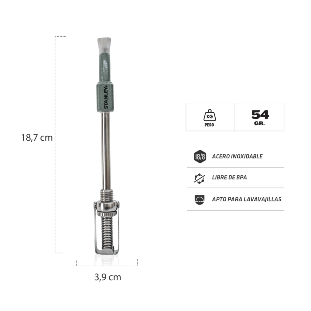 MATE STANLEY BOMBILLA STANLEY TERMO STANLEY ACERO INOXIDABLE BOMBILLA SPRING