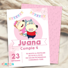 Kit imprimible personalizado - Wolfoo y Lucy