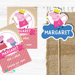 Kit imprimible personalizado - Peppa Pig - tienda online