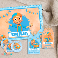 Kit imprimible personalizado - Blippi Wonders