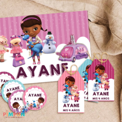 Kit imprimible personalizado - doctora juguetes - tienda online
