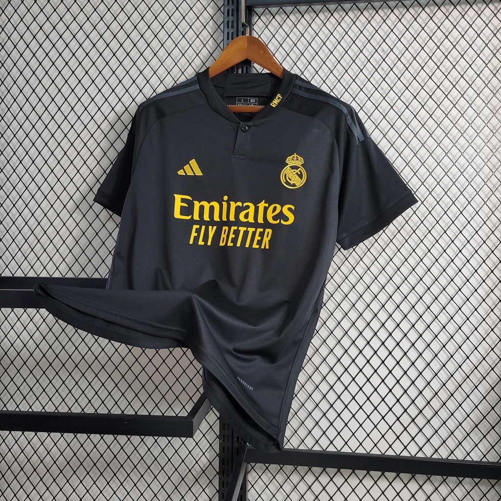 Camiseta Camisa Soccer Futebol Masculina Preto