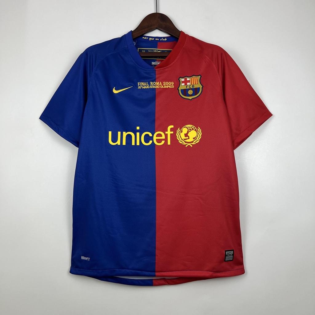 Camisa Barcelona 14/15 I Home Retro Vermelha e Azul Nike