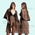 Hobby Tule Lingerie Feminina Robe Robe Luxo com renda e manga sino feminino roupão noiva Kimono 9017 - comprar online