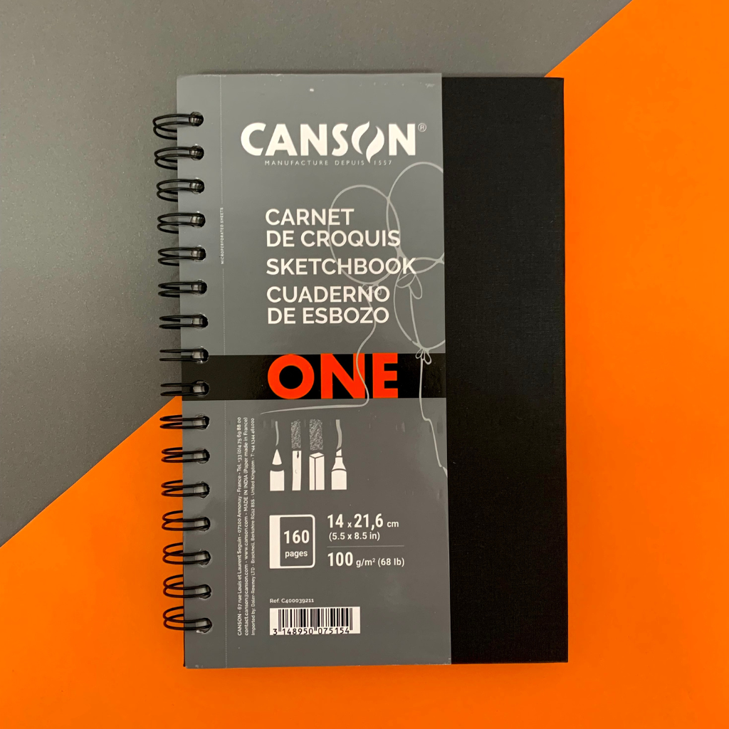 Caderno de Desenho Canson Art Book One 100g A5 100 Páginas