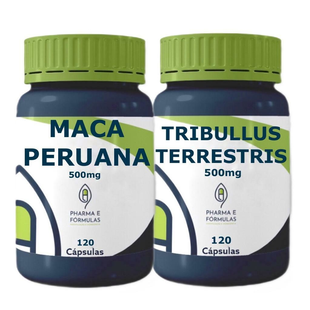 Maca Peruana 500mg 120 CÁps Tribullus Terrestris 500mg 120 CÁps 1511