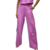 Calça Pantalona em Viscose Leve com Bolsos Cargo e Cintura Elástica Rosa - comprar online