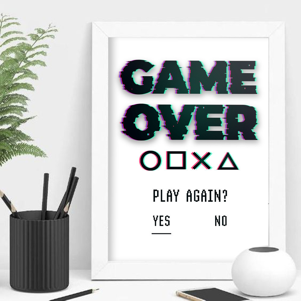 GAME OVER-PLAY AGAIN | Poster