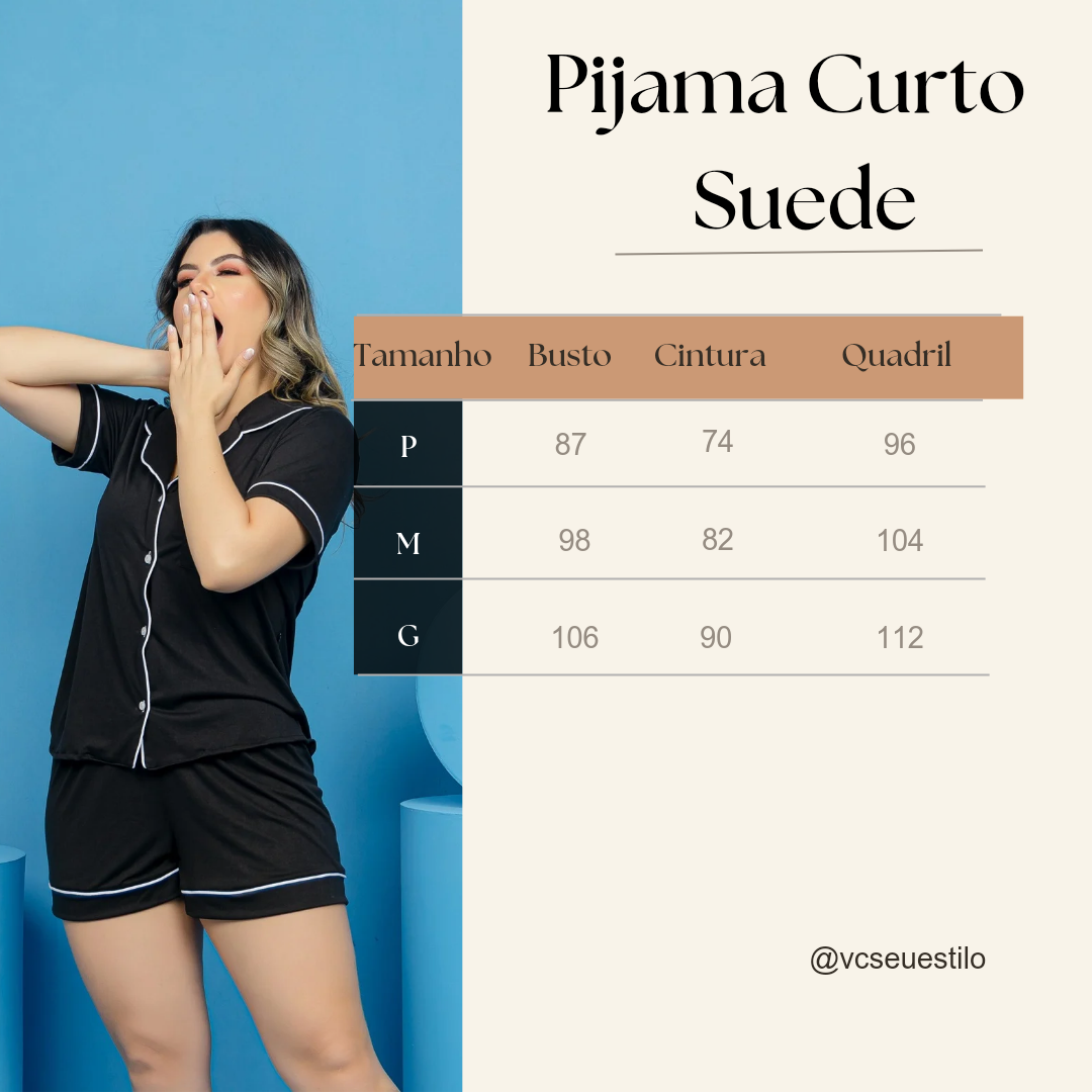 Medidas pijama curto