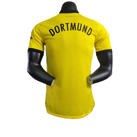 Camisa Borussia Dortmund I 2023 Jogador Masculina - Amarela e Preta