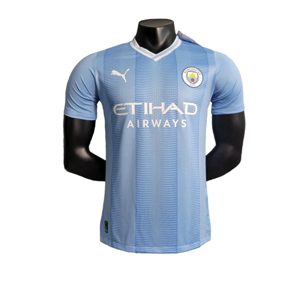 Camisa Manchester City I 23/24 - Jogador Puma Masculino - Azul claro