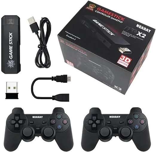 Videogame, 128G GD10 Game Stick Embutido 40000 Jogos 128GB 2.4G Controlador  sem fio HD Console de Videogame Retrô 4k HD Console de Videogame 128G