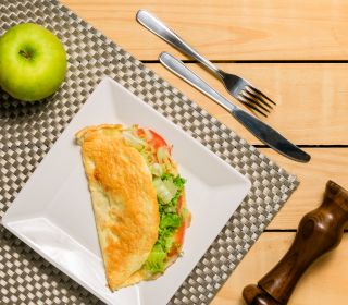 Crepioca de Queijo e Tomate