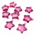 Pingente acrílico estrela rosa