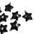 Pingente acrílico estrela preto
