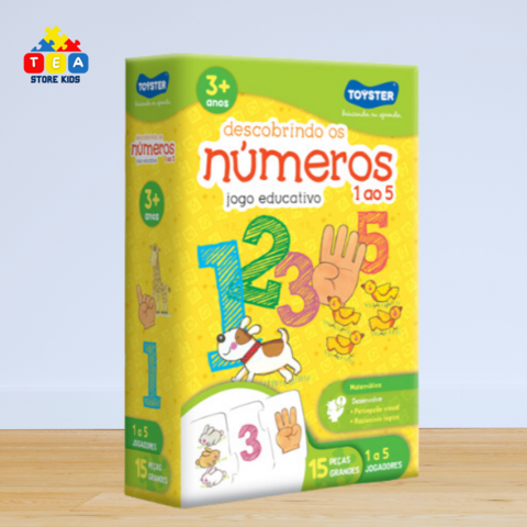 Quebra Cabeça Jogo Educativo 15 peças Grandes Descobrindo os Numeros 1 ao 5  Toyster - 002036 no Shoptime